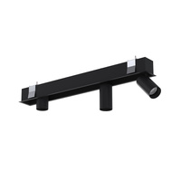 Stropné svietidlo Flush Mounted Spotlight 3x GU10 Black Modern MONO DEEP 10461 Nowodvorski