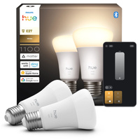 2x LED žiarovka E27 A60 9,5W = 75W 1100lm 2700K teplá biela SMART Smart Bluetooth ZigBee White Philips HUE