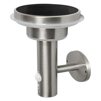 Vonkajšie nástenné svietidlo LED 6W 400lm 3000K IP44 Silver so senzorom pohybu a súmraku Endura Ledvance