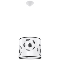 Stropné závesné svietidlo E27 Oval White Black Modern Ball Sollux