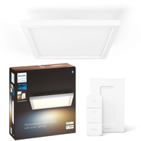 Panelové LED stropné svietidlo na povrchovú montáž 30x30 cm 19W 1940lm IP20 White Ambiance TW White Smart SMART Zigbee Bluetooth Aurelle + diaľkové ovládanie Philips HUE