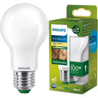LED žiarovka E27 A60 7,3W = 100W 1535lm 210lm/W 2700K teplá biela 300° Dimmable CLASS A UltraEfficient Philips