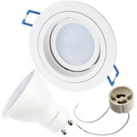 Svietidlo HALOGEN GU10 MR16 Circular White CASSIO LUMILED + LED žiarovka GU10 6W = 60W 580lm neutrálna biela