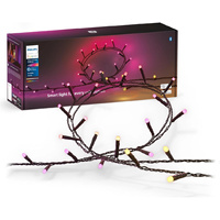 Vonkajšie LED osvetlenie vianočného stromčeka 40m 28W 500LED IP44 RGB biela a farebná atmosféra Girlanda + TW Smart SMART Zigbee Bluetooth Festavia Philips HUE