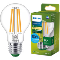 LED žiarovka E27 A60 5,2W = 75W 1095lm 210lm/W 2700K teplá biela 300° CLASS A UltraEfficient Philips